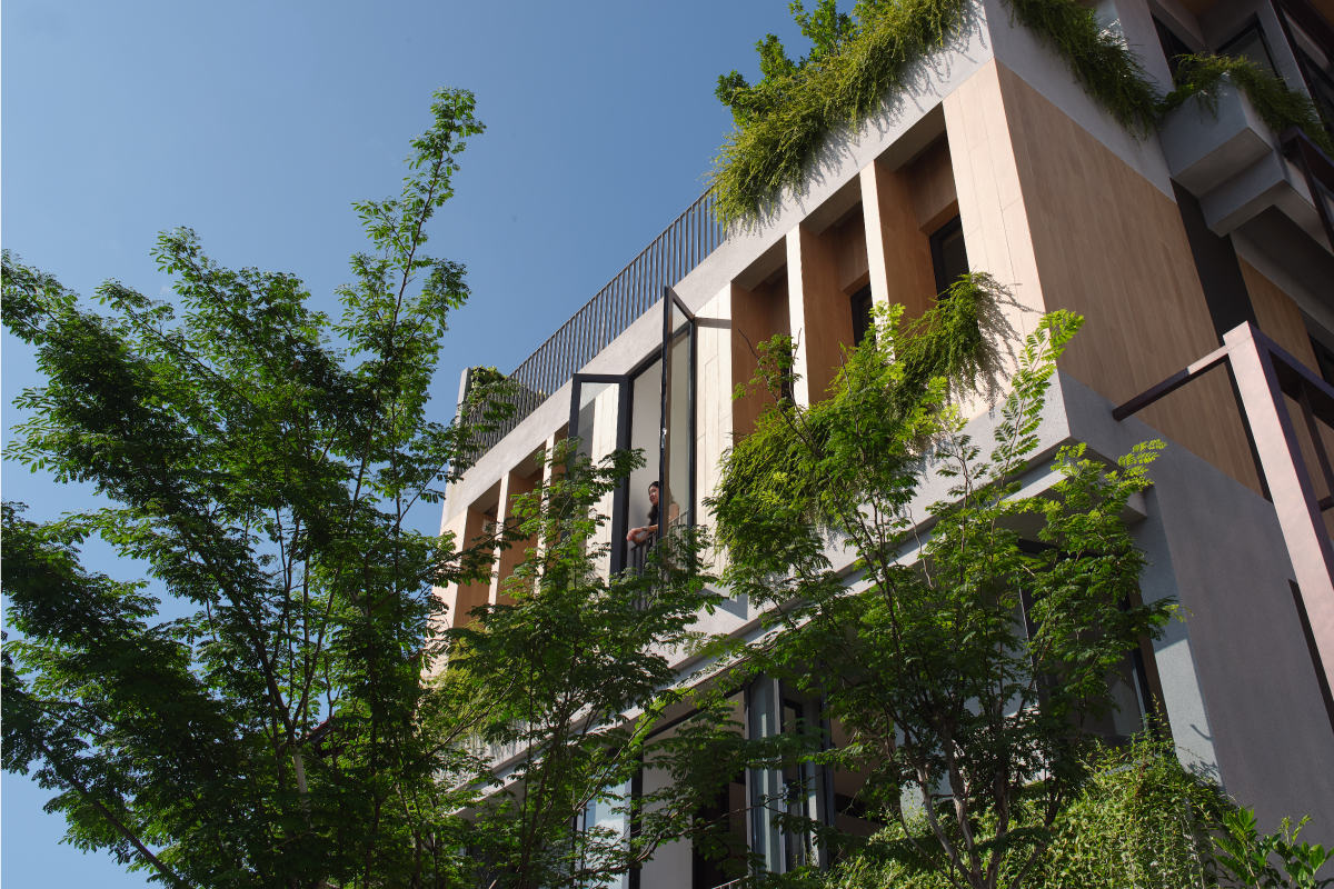 Interior detail of the Atlassia two-bedroom show unit