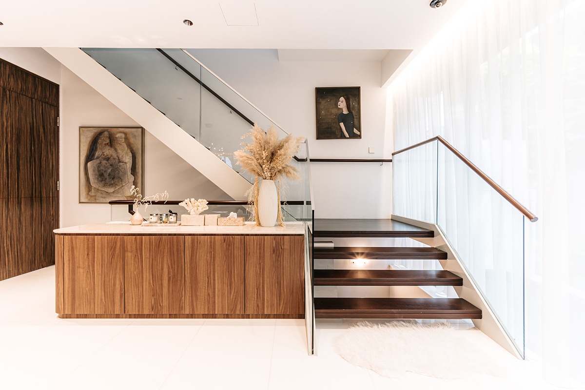 Refined finishes in a quiet corner of the home
