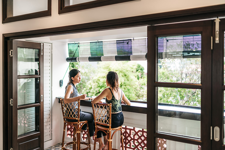 Living space carrying the tropical south-east Asian influence indoors