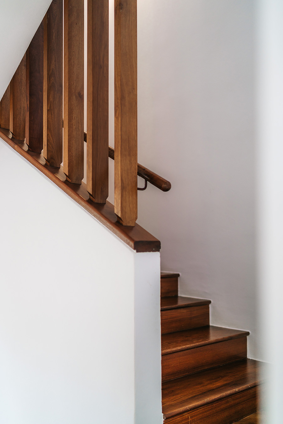 Original timber balcony doors retained from the old apartment block