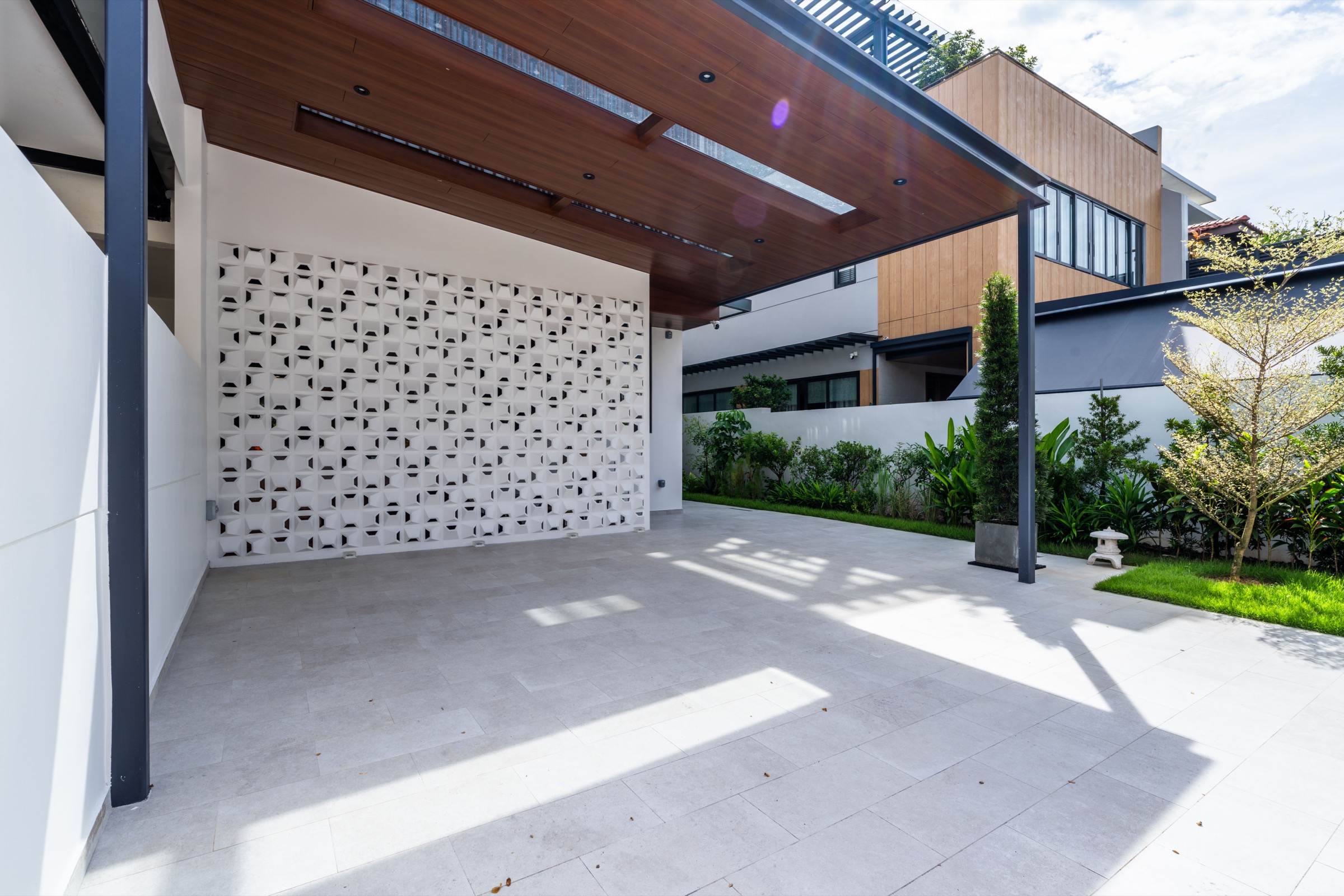 Seamless link between the dry and wet kitchens