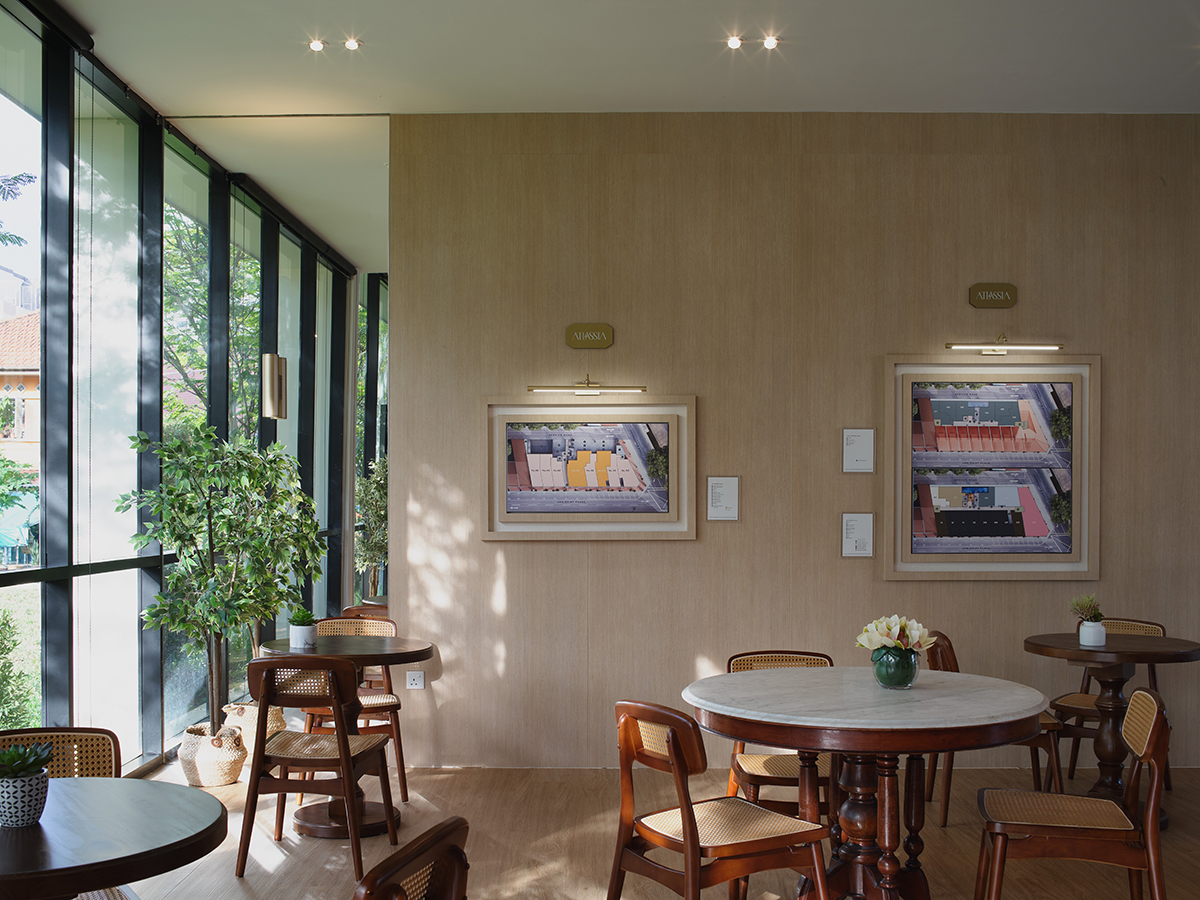 Interior view of the Atlassia showflat