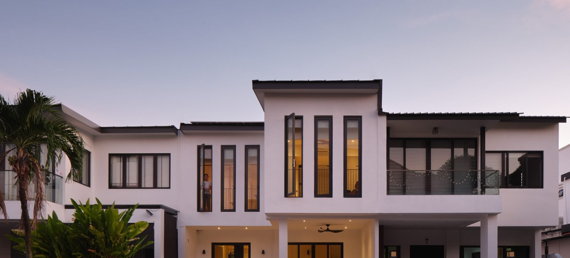 The Beige House, a landed house in a warm neutral palette